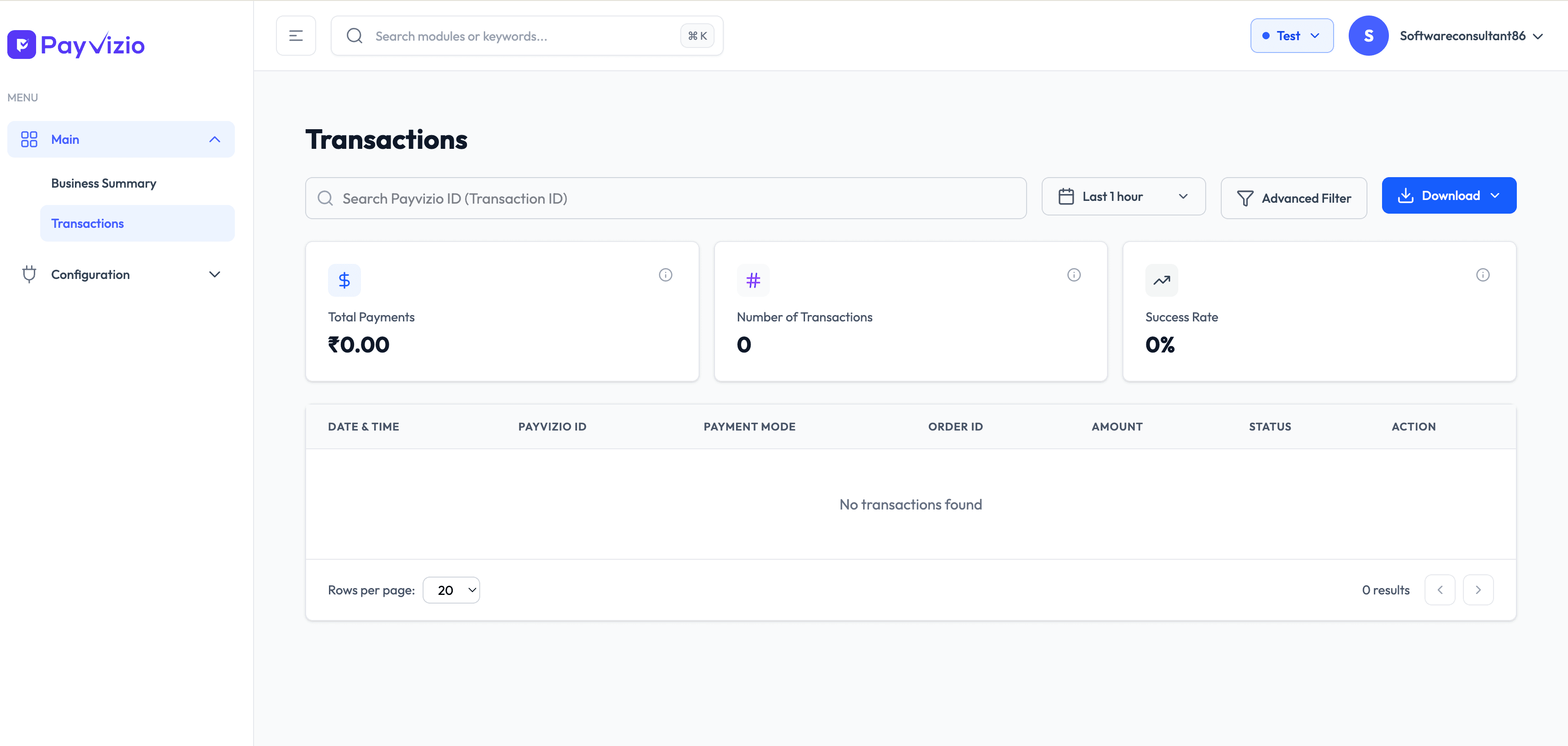 PayVizio analytics and reporting