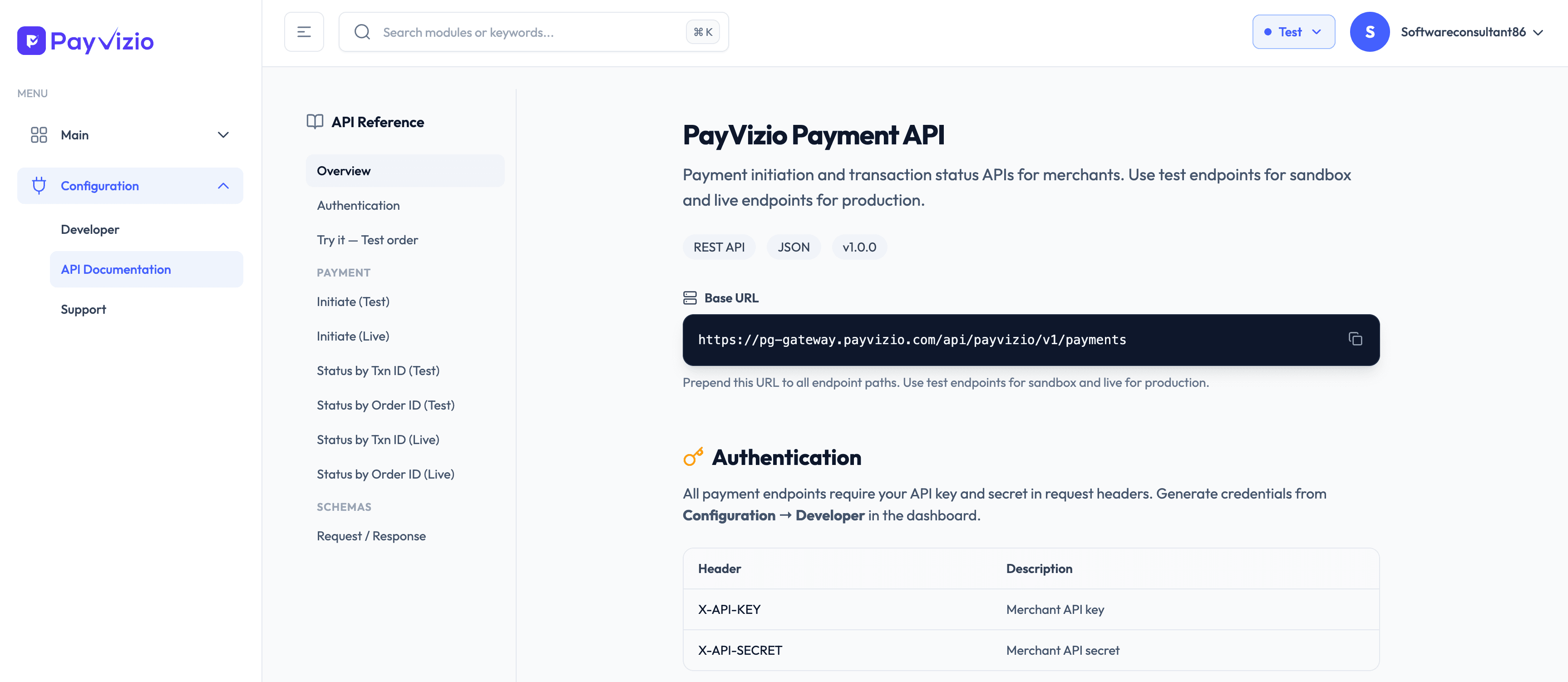 PayVizio transaction monitoring