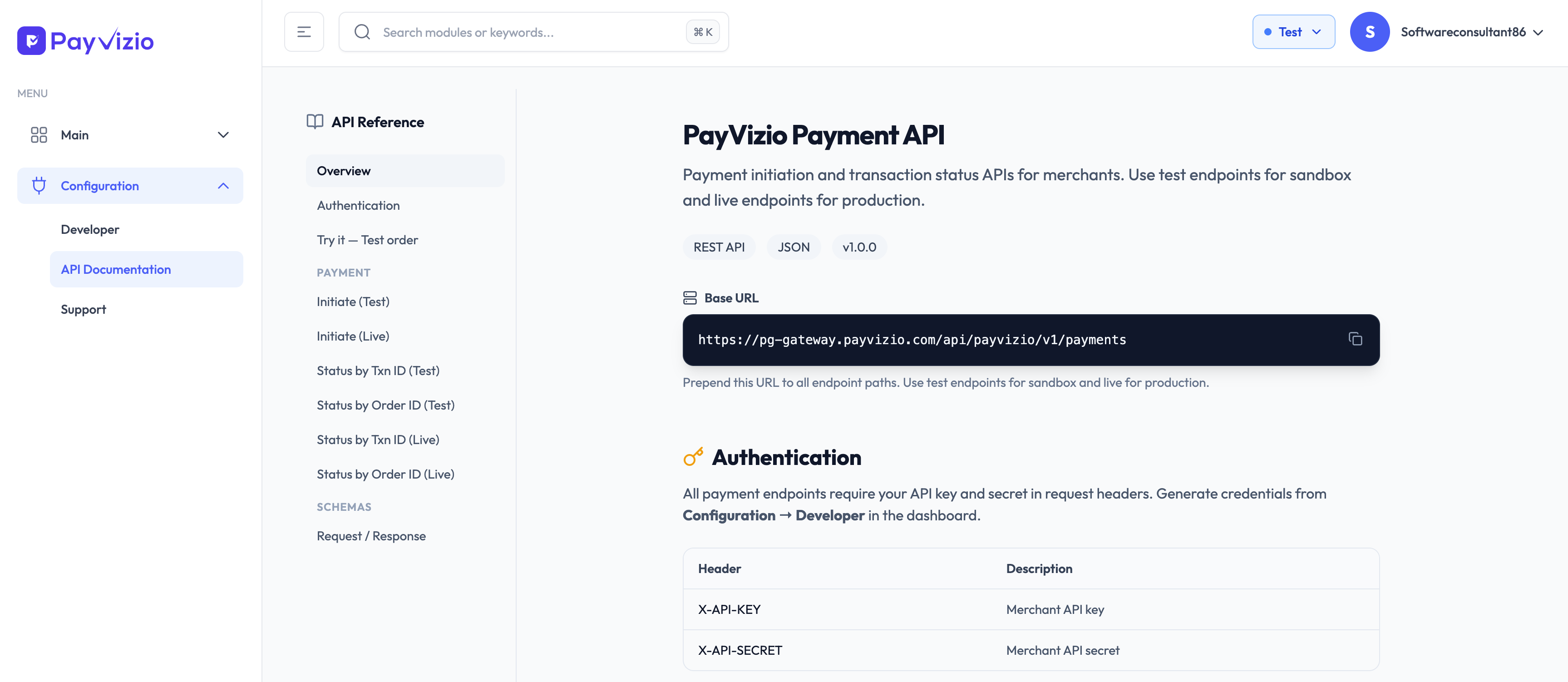 PayVizio transaction monitoring